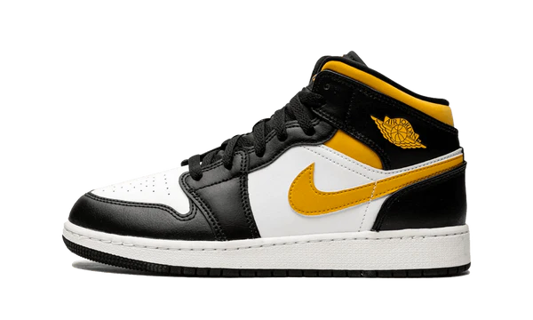 Jordan 1 Mid White Pollen Black (GS)