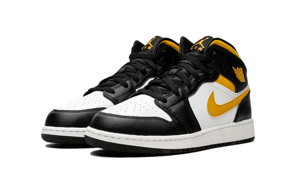 Jordan 1 Mid White Pollen Black (GS)