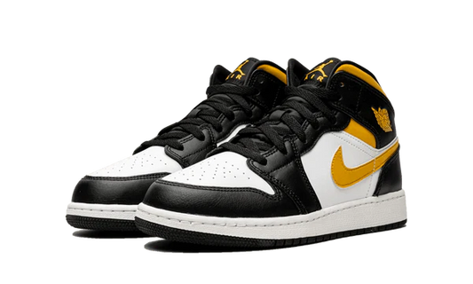 Jordan 1 Mid White Pollen Black (GS)