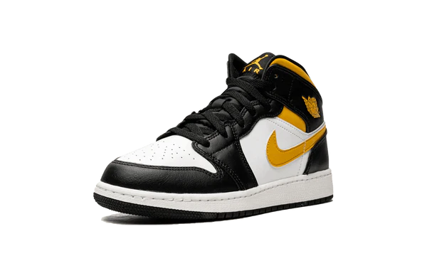 Jordan 1 Mid White Pollen Black (GS)