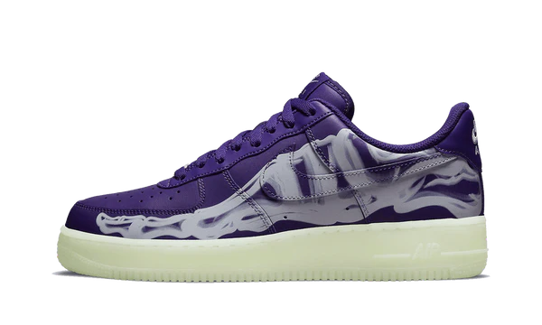 Nike Air Force 1 Low '07 QS Purple Skeleton Halloween