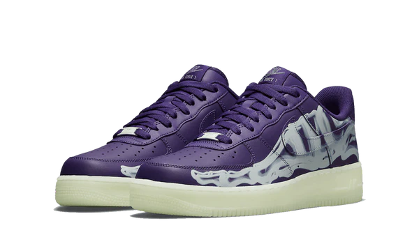 Nike Air Force 1 Low '07 QS Purple Skeleton Halloween